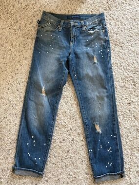 Rock & Republic Paint Splatter Distressed Jeans Slim Fit Y2K Vintage Designer 2